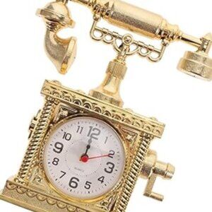Vintage European-Style Telephone Alarm Clock